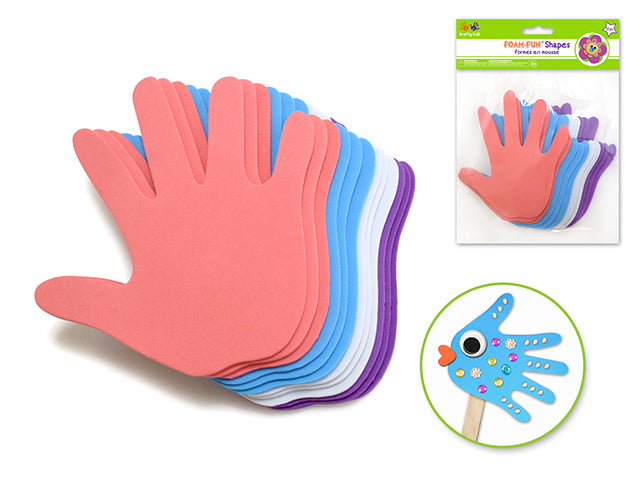 Foamy Shape Hand 5" [pk-12]