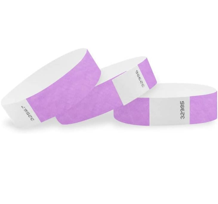 Wristband Lilac [Pk100] Humacao School Supply
