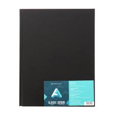 Sketch Book 11 x 8.5" Black Hardbound
