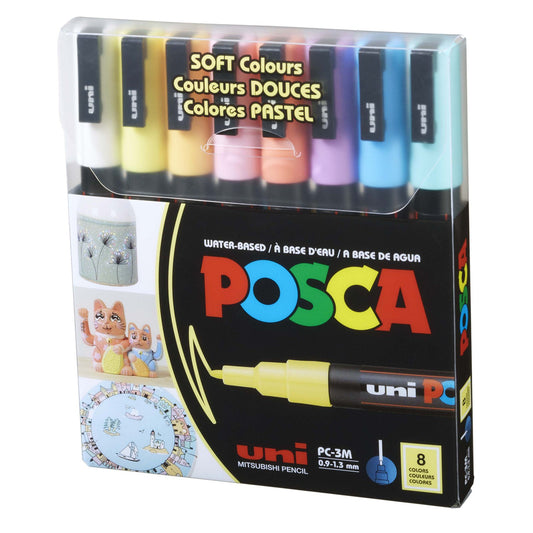 Posca Markers PC-3M PASTEL Colors [pk-8]