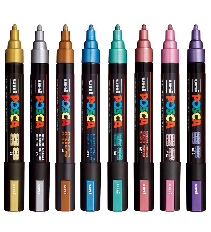 Posca PC-5M Metallic [pk-8]