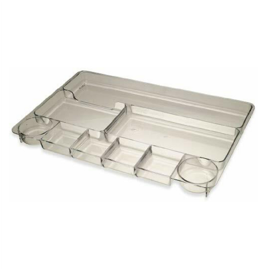 Drawer Tray, Clear, 9 Compartments