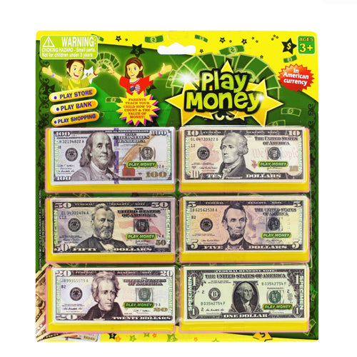 Toy Play Money Bills
