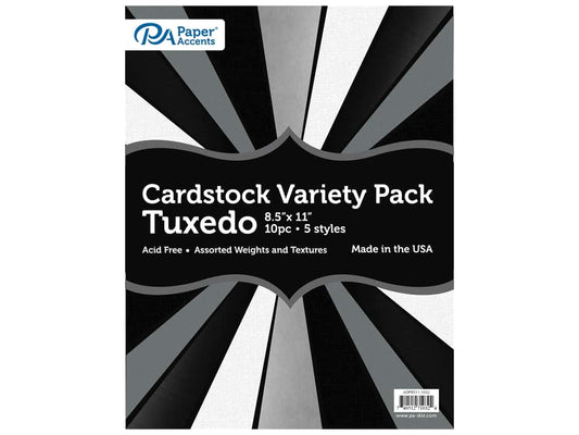 Cardstock 8.5"x11" Tuxedo (10/pack)