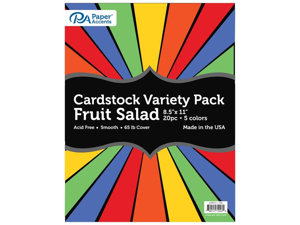 Cardstock 8.5"x11" Fruit Salad [pk-20]