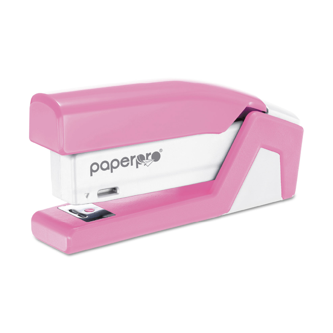Desktop Stapler Compact- One Finger- Pink