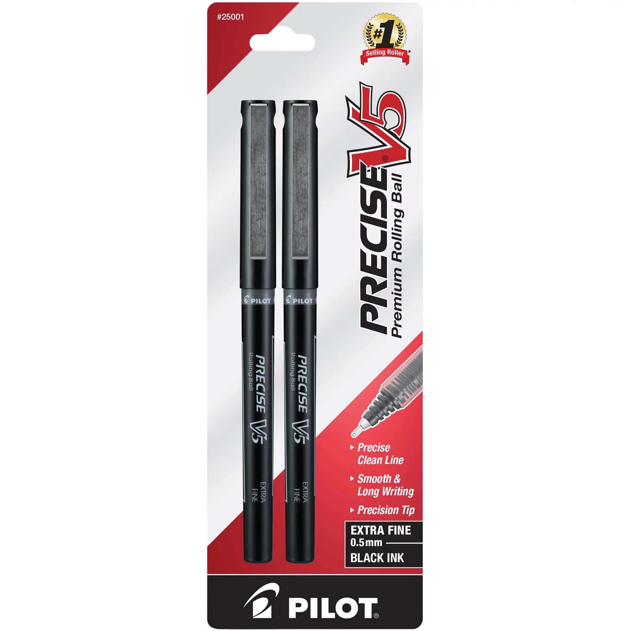 Pen Precise V5 Black [pk-2] – Humacao School Supply