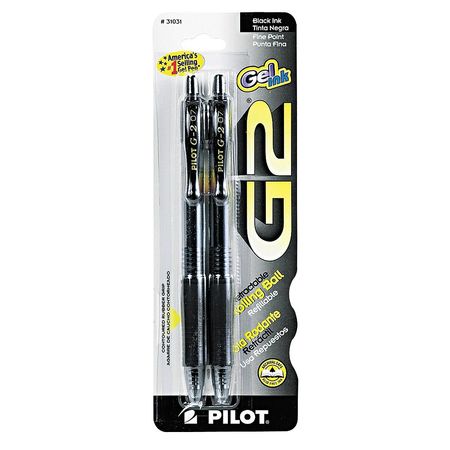 Gel Pen G-2 Black 07-Fine  [2-Pk]