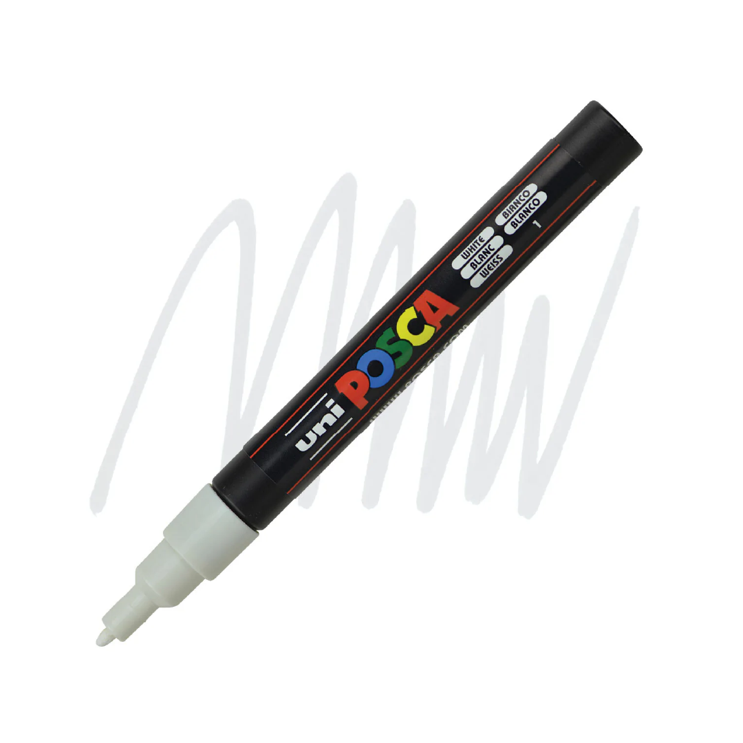 Posca Markers PC-3M WHITE [EACH]