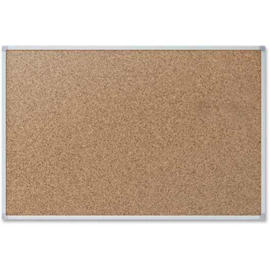 Bulletin Board, 24" x 36", Corkboard, Aluminium Frame
