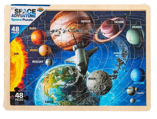 Puzzle Wood Space 48pc