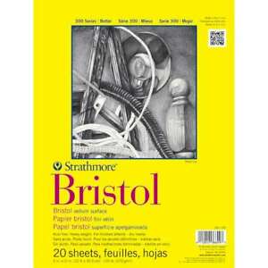 Pad Bristol Vellum 9x12" 20-sh 100# TopTape [EACH]