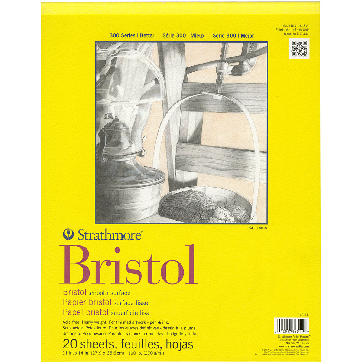 Pad Bristol Smooth 11x14" [EACH]