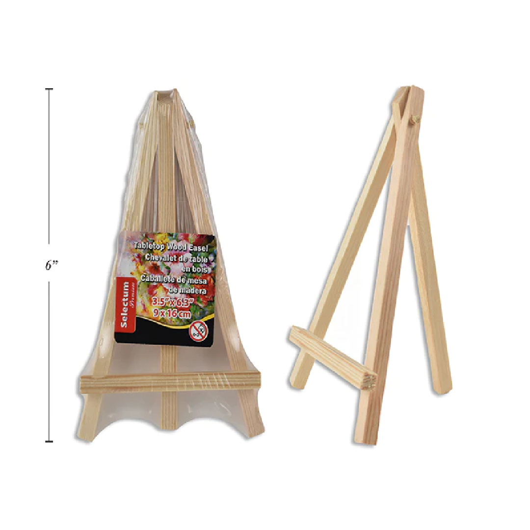 Mini Easel Wood 6" [Each]