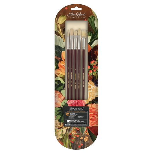 High-quality Brush Set Silverstone Oil Paintbrushes [pk-5]