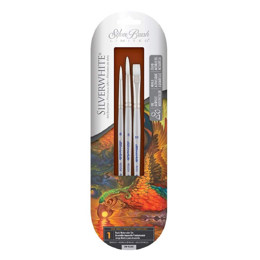 High-quality Brush Set Silvershite [pk-3]