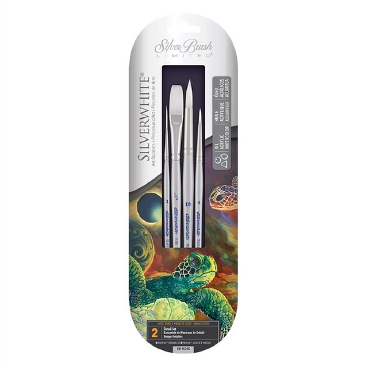 High-quality Brush Set Silvershite [pk-4]