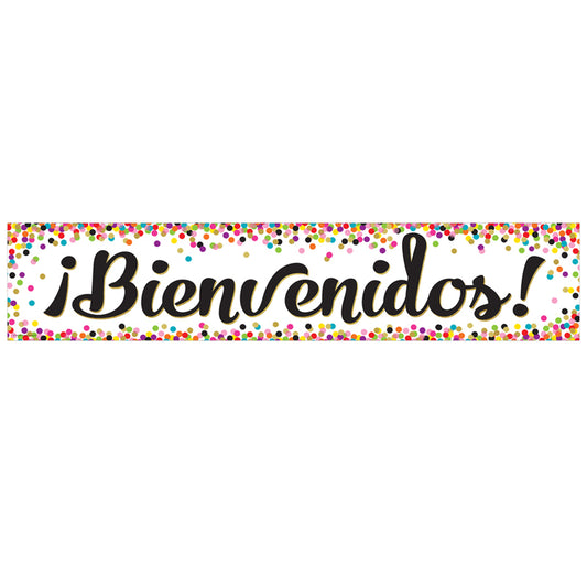 Banner Bienvenidos! "Confetti"