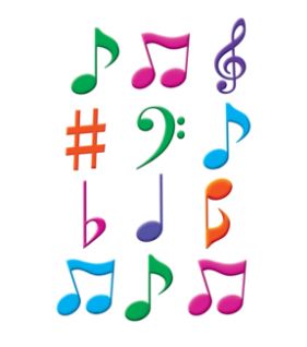 Mini Accents Musical Notes [pk-36]