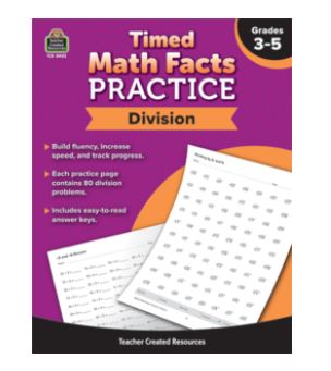 Timed Math Facts Practice: Division