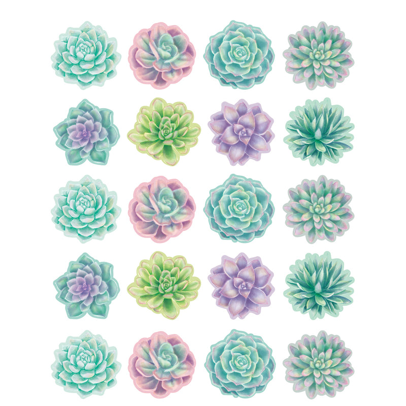 Rustic Bloom Succulents Stickers [pk-120]