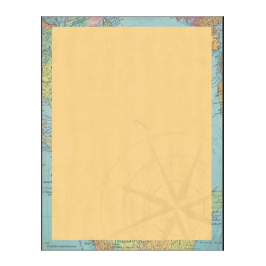Computer Paper "Travel the Map" [pk-50]