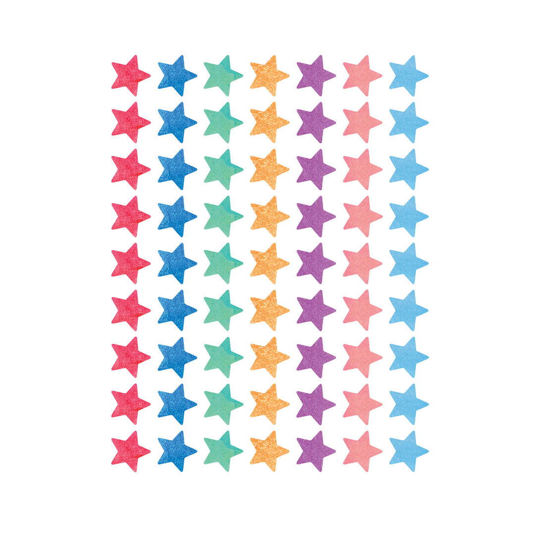 Watercolor Stars Mini Stickers