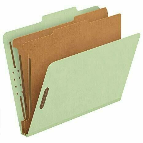 Partition Folder Letter 2p Green