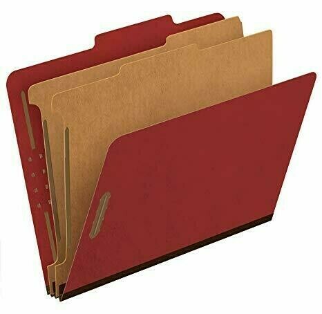 Partition Folder Letter 2p Red