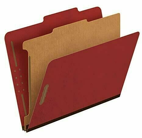 Partition Folder Letter 1p Red
