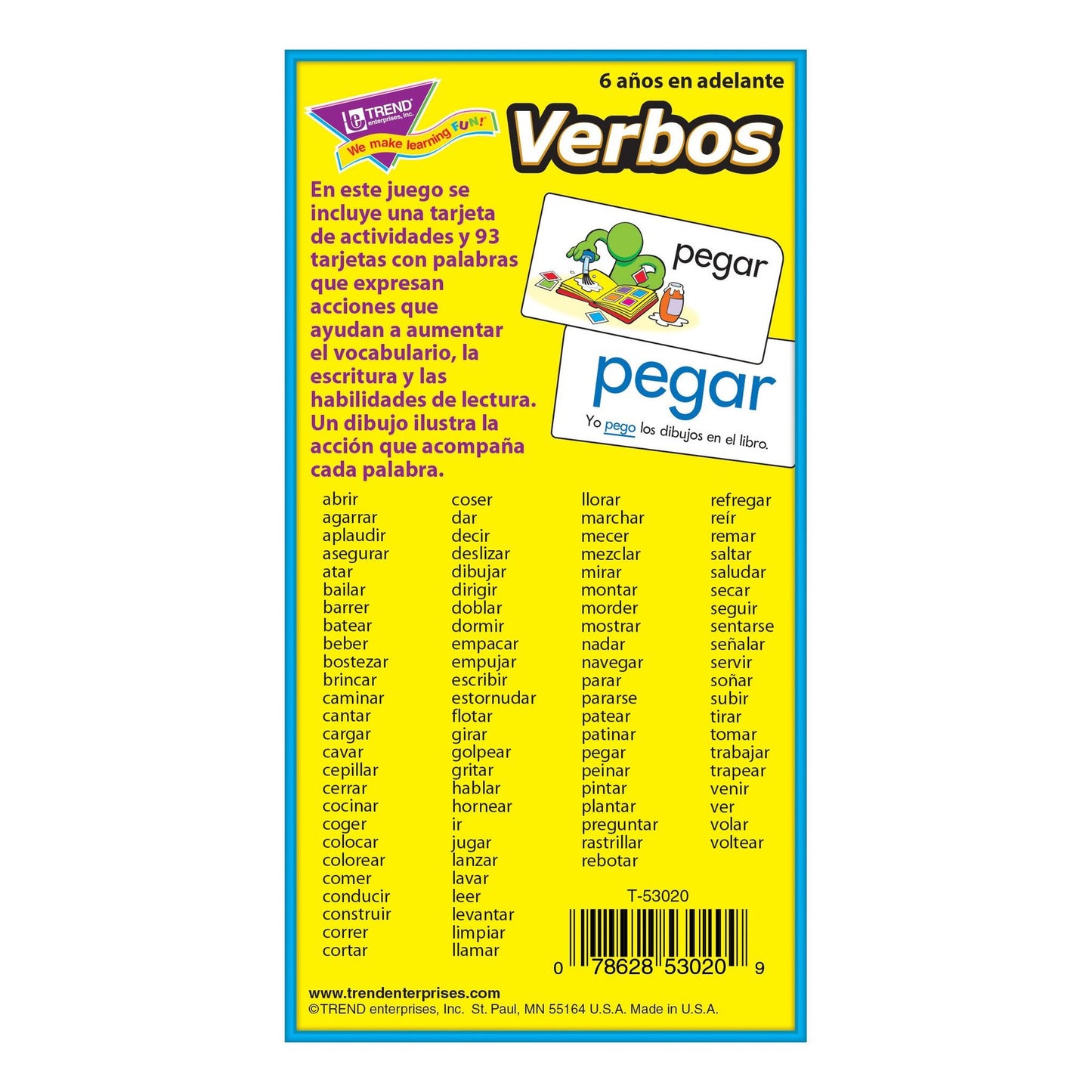 Verbos (Spanish) Skill Drill Flash Cards