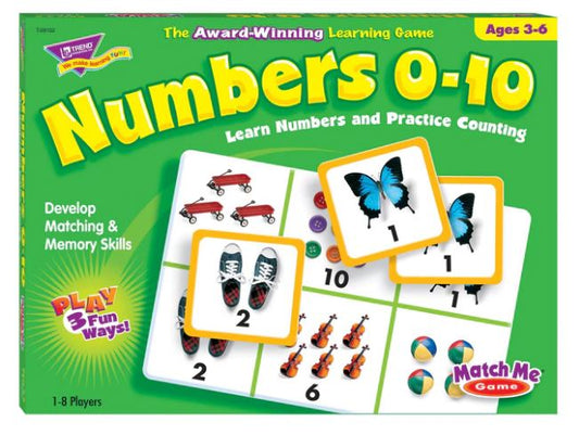 Numbers 0-10 Match Me Games
