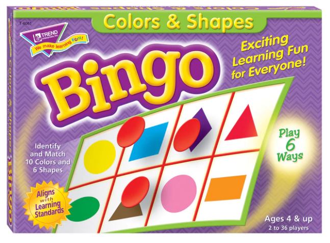 Colors & Shapes Bingo Game