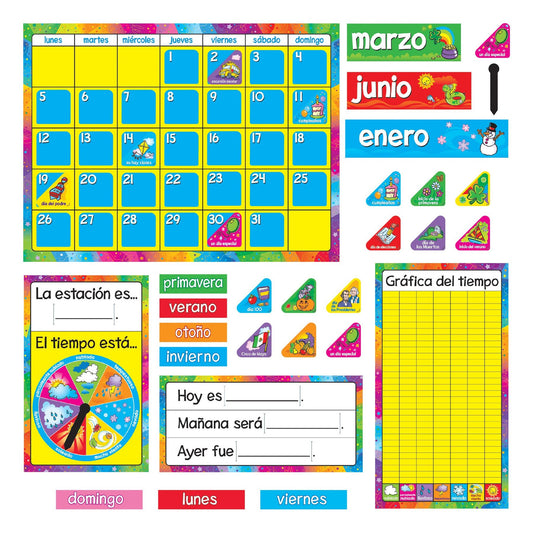 Calendario Anual (Spanish) Bulletin Board Set