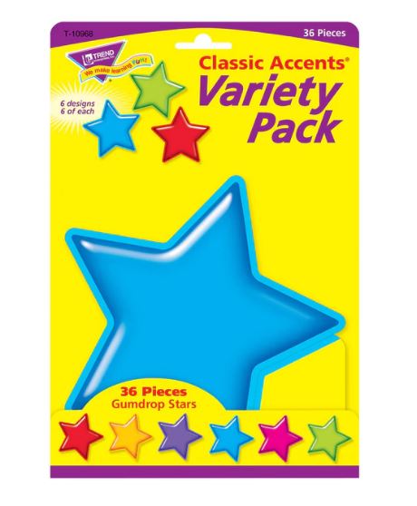 Gumdrop Stars Classic Accents Variety Pack