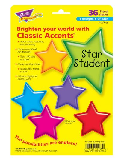 Gumdrop Stars Classic Accents Variety Pack