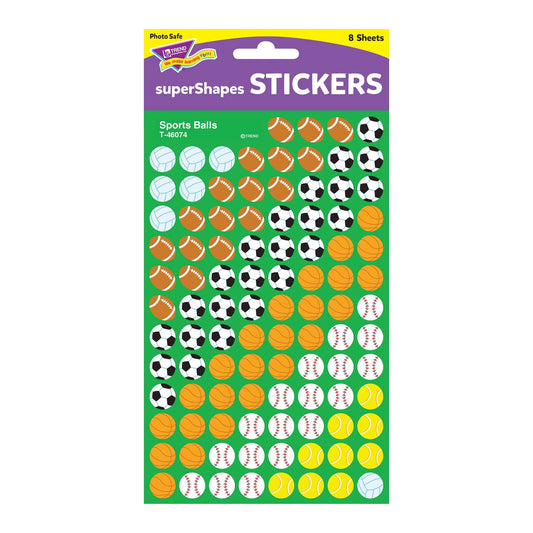 Sports Balls superShapes Stickers
