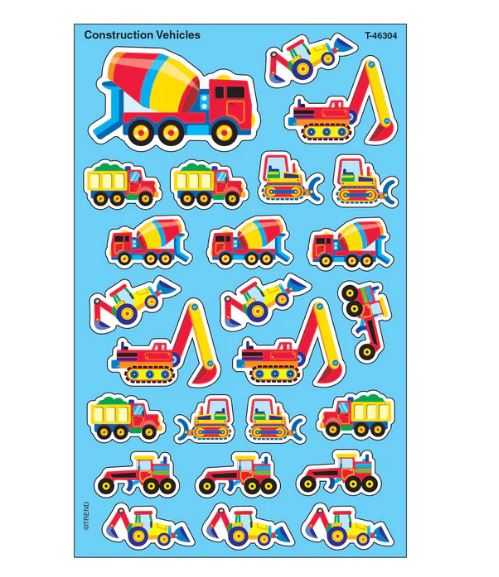 Construction Vehicles superShapes Stickers – Large