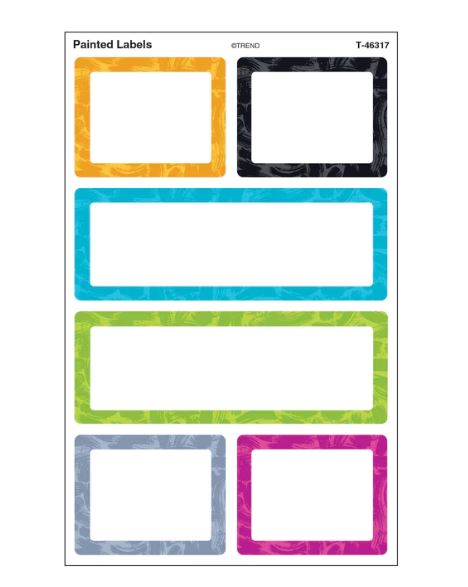 Color Harmony Painted Labels superShapes Stickers – Large