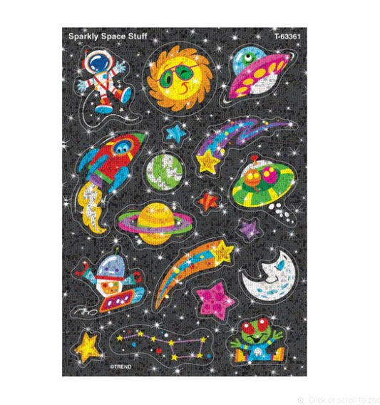 Sparkly Space Stuff Sparkle Stickers – Large