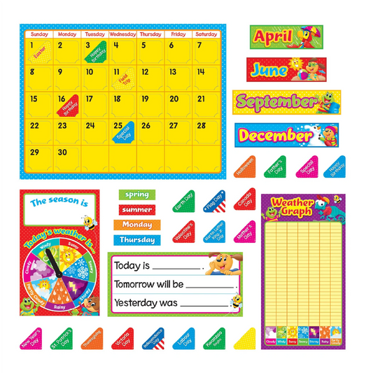 Playtime Pals Calendar Bulletin Board Set