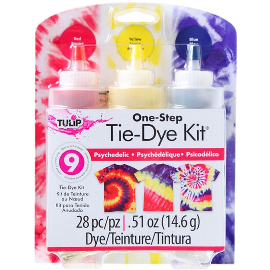 Tie Dye Kit- Psychedelic - Red, Yellow & Blue