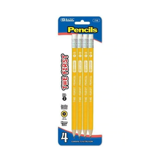 The First Jumbo Premium Yellow Pencil [Pk-4]